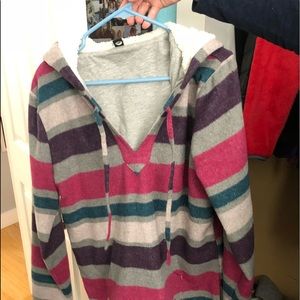 Roxy Size Large Down Sweatshirt
